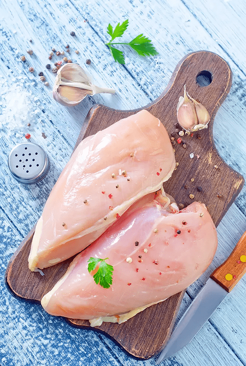 journée de poulet au régime